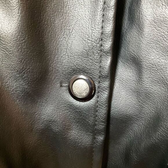 Emporio & Co Faux Leather Short Trench. Size Small. NWT. Made in Italy - Picture 13 of 16